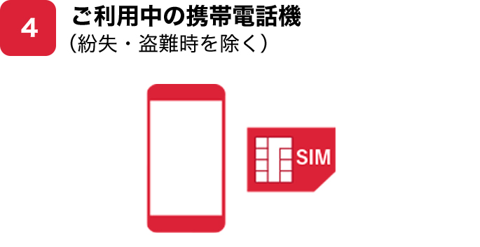 4. ご利用中の携帯電話機（任意）